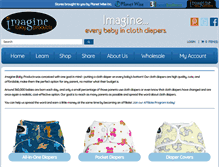 Tablet Screenshot of imaginebabyproducts.com